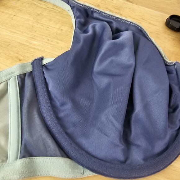 Cacique Modern Lace Unlined Full Coverage Bra Womens 40DDD 40F Green Supportive - Picture 4 of 7